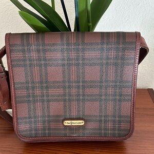 Polo by Ralph Lauren Plaid Brown and Black Bag